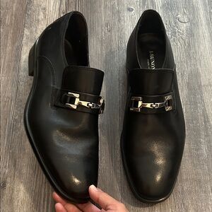 Bruno Magli Men's Black Leather Loafers 9.5